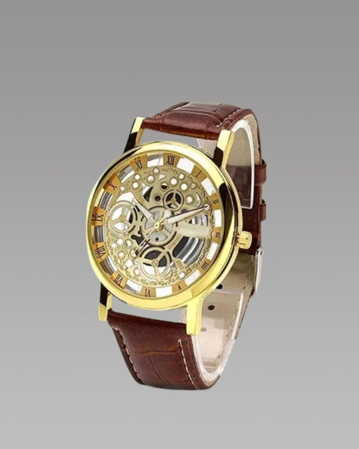 Leather Analog Watch - for Men