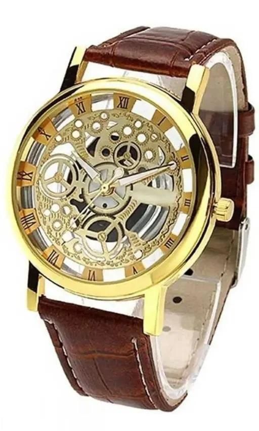 Leather Analog Watch - for Men