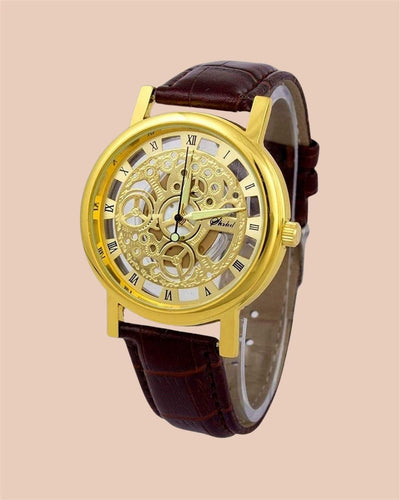 Leather Analog Watch - for Men