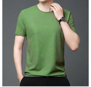 Polyester  Men's Round Neck T-Shirt (Pack Of 4)