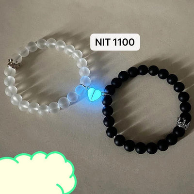 Glow in the dark lover bracelets (2pcs)