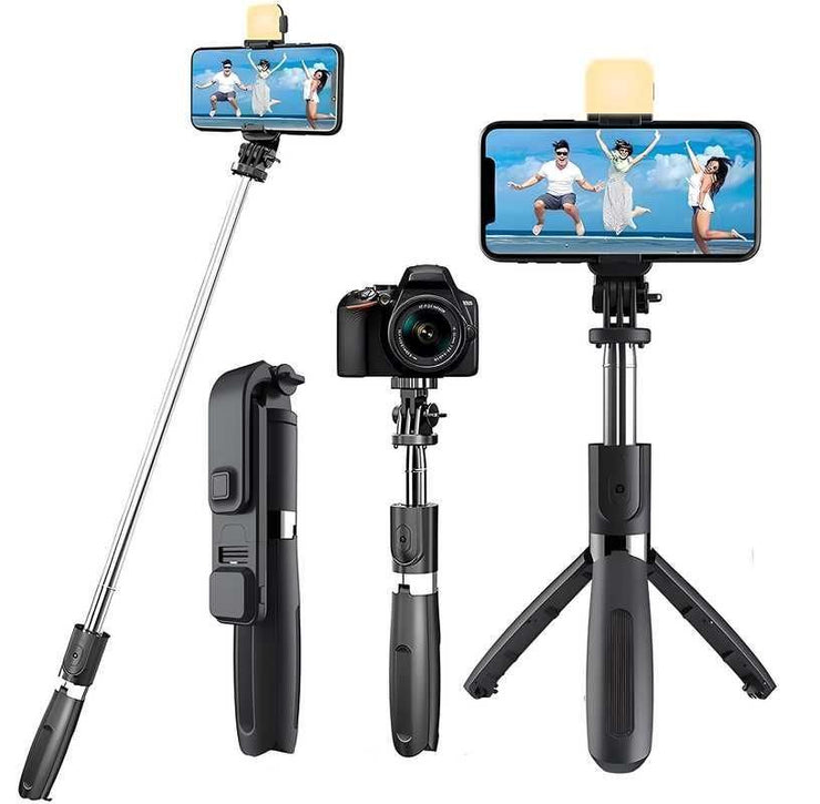 Selfie Stick Tripod with Bluetooth Remote
