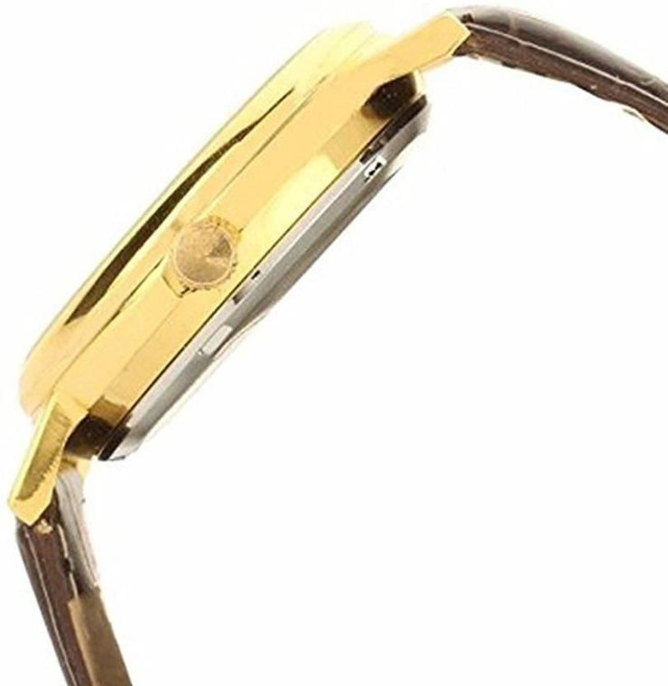 Leather Analog Watch - for Men