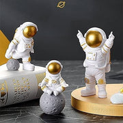 Astronaut Spaceman Statue Ornament(Set of 3)