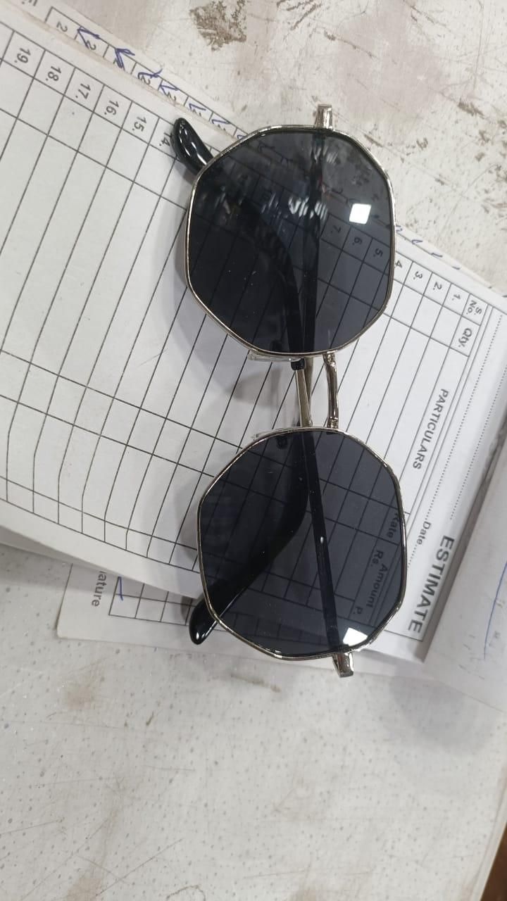 Octagon  Black Sun glass