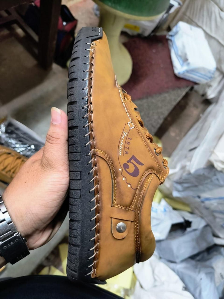 Men's Leather Tan Shoes