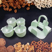 Multipurpose Storage Jar with Tray  (4 pcs)