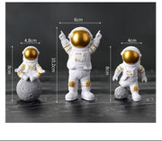 Astronaut Spaceman Statue Ornament(Set of 3)