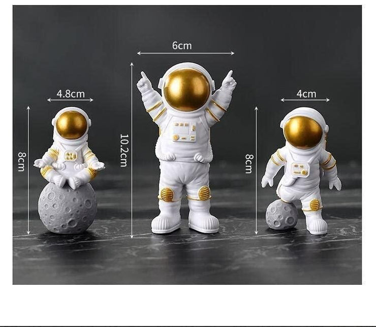 Astronaut Spaceman Statue Ornament(Set of 3)