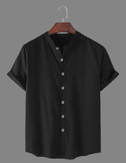 Half Sleeves Polo Neck Mens Shirt