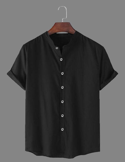 Half Sleeves Polo Neck Mens Shirt