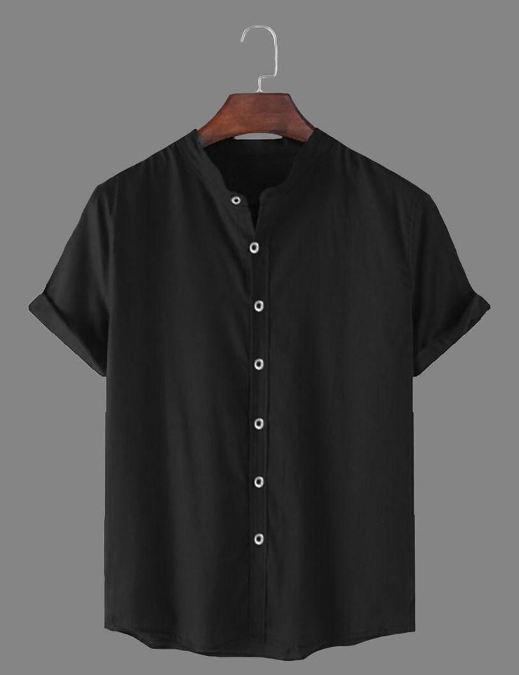 Half Sleeves Polo Neck Mens Shirt