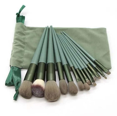 Makeup Brush with Pouch Set (13 Pcs )