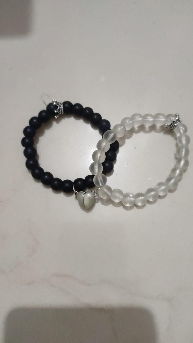 Glow in the dark lover bracelets (2pcs)